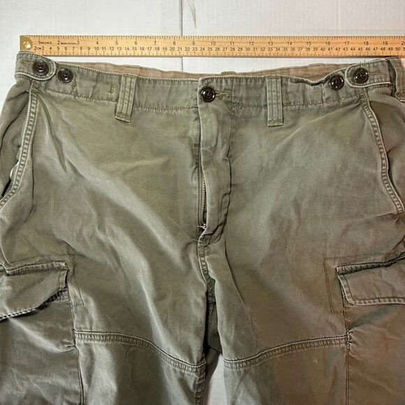 Polo Ralph Lauren Classic Fit Utility Canvas Khaki Drill Cargo Shorts Size 40 - Picture 7 of 9